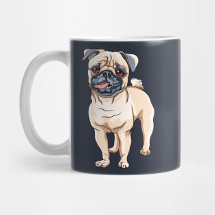 Fawn pug Dog Mug